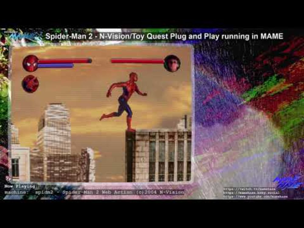 Spider-Man 2 - N-Vision / Toy Quest Plug and Play running in MAME