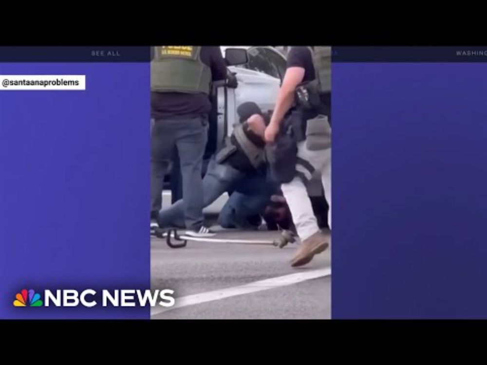 Video of man violently detained by border patrol agents draws online backlash