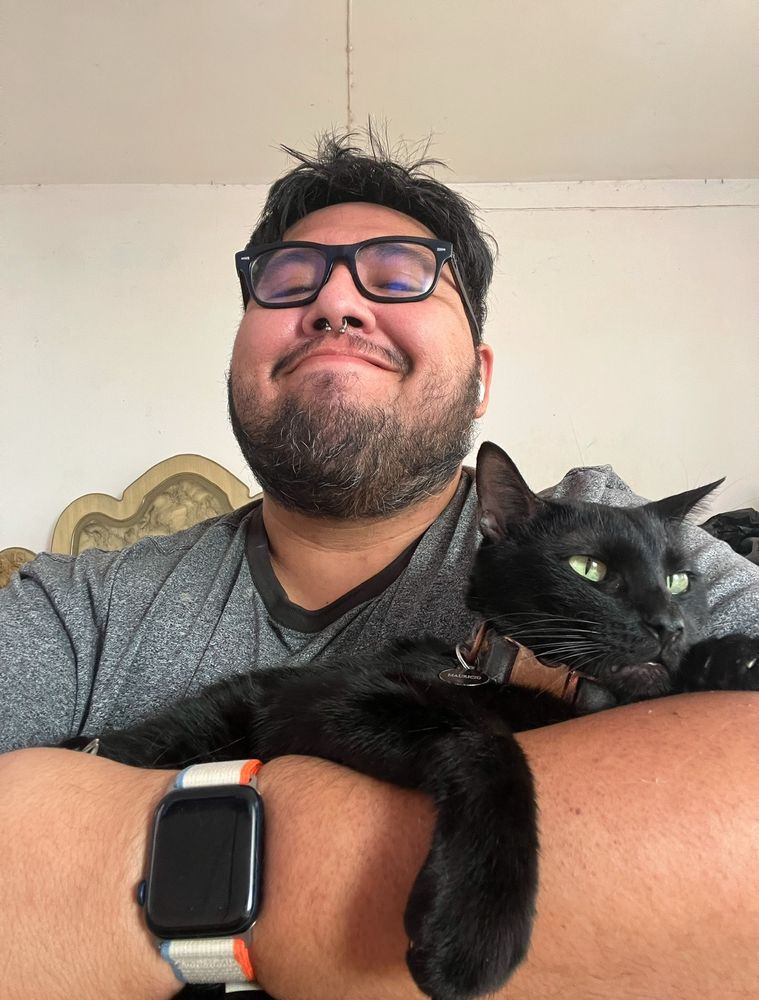 Me with my Bombay Boy Mauricio 