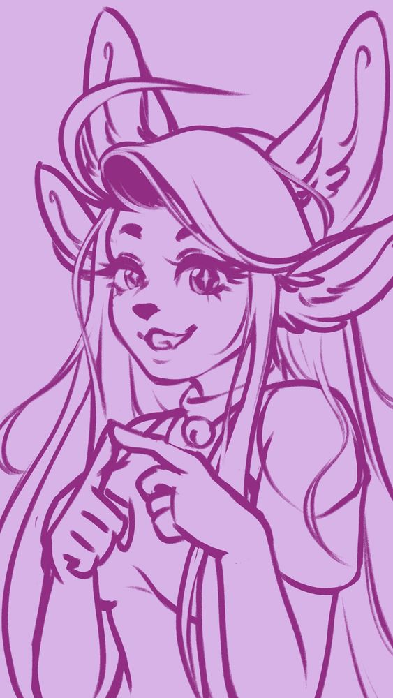 First sketch of the painting