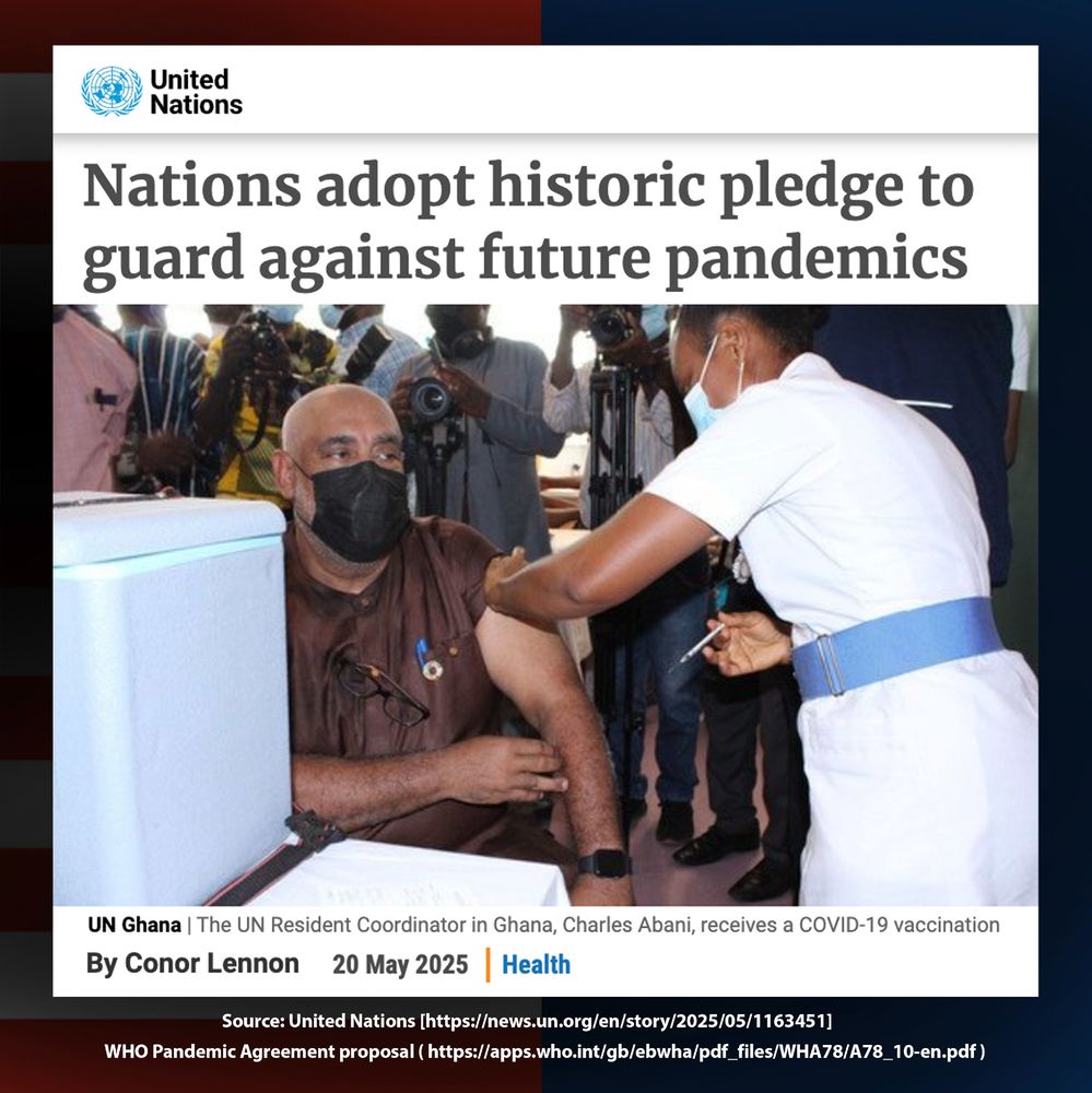 Nations adopt historic pledge to guard against future pandemics (United Nations)
https://news.un.org/en/story/2025/05/1163451
