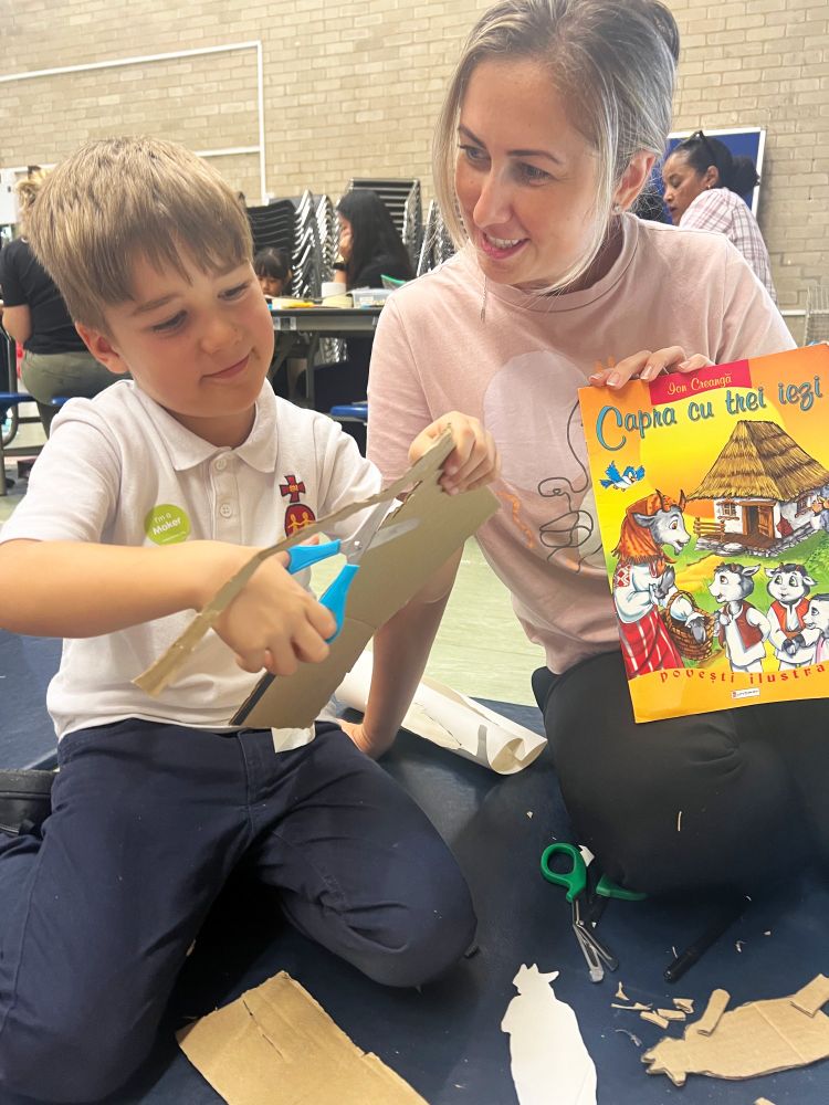 Families at our storytelling workshops