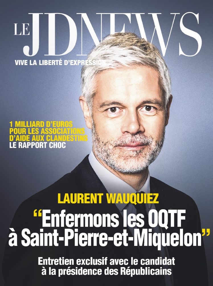 une du JD News sur Laurent Wauquiez