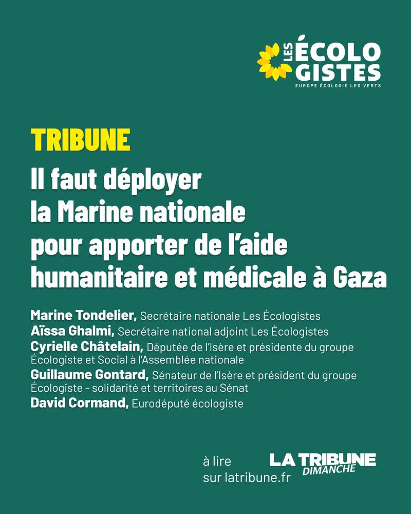 Il faut déployer
la Marine nationale
pour apporter de l’aide
humanitaire et médicale à Gaza

à lire sur latribune.fr