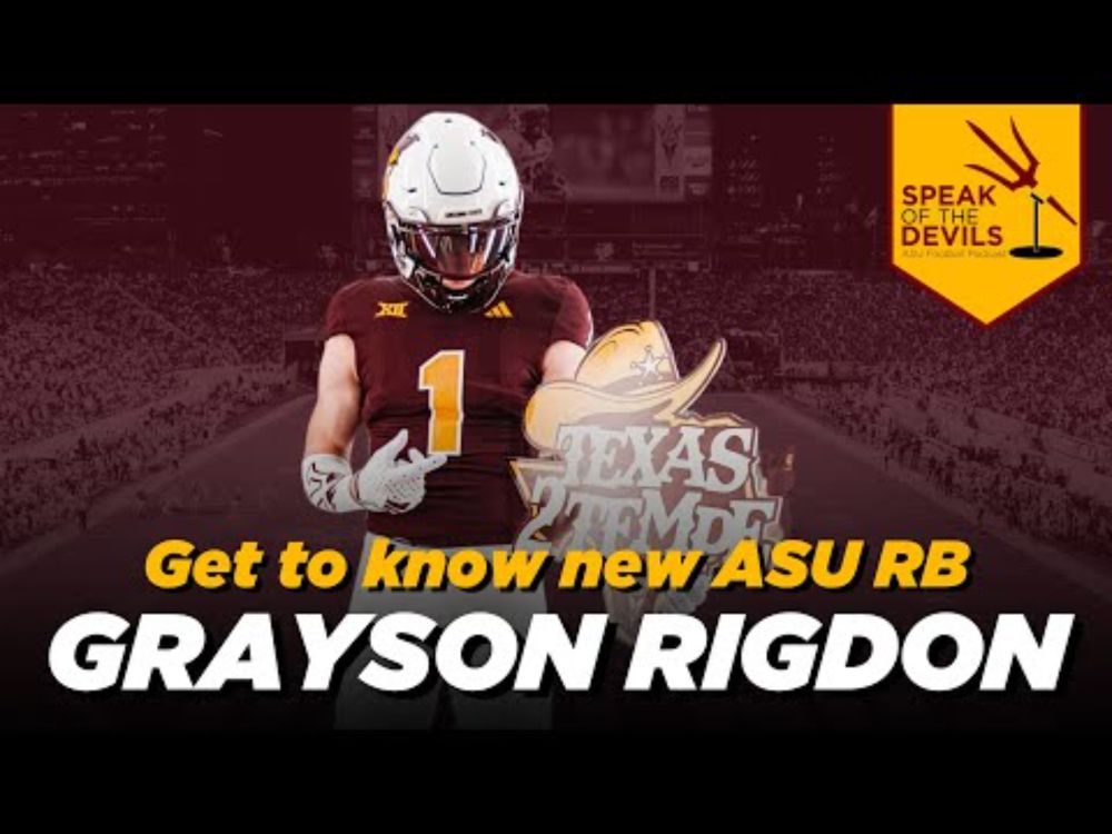 Get to know new ASU RB Grayson Rigdon