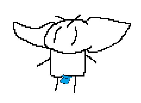 A goblin wearing a hat on its junk