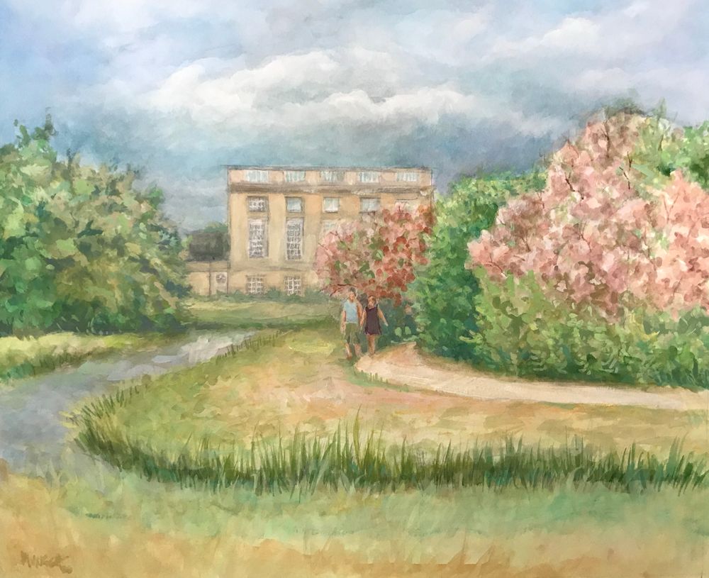 Building and landscape on the grounds of Versailles