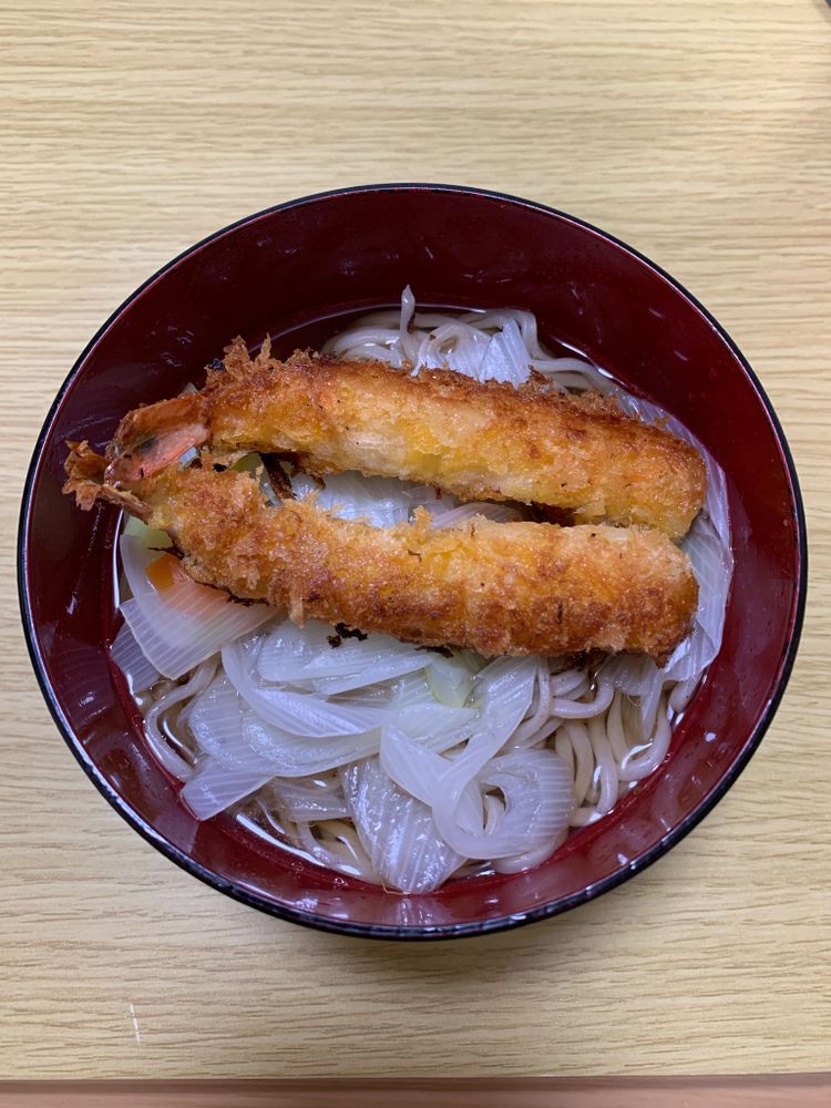 エビフライそば
