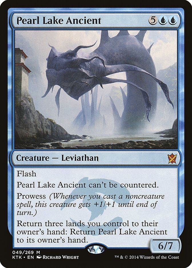 The Magic: The Gathering card Pearl Lake Ancient, a 6/7