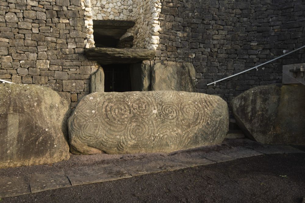 The entrance stone at Newgrange 