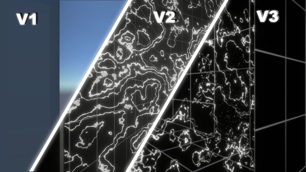 3 different versions of portals ranging from when I started working on my game to now. Each looking better and more like the real thing.