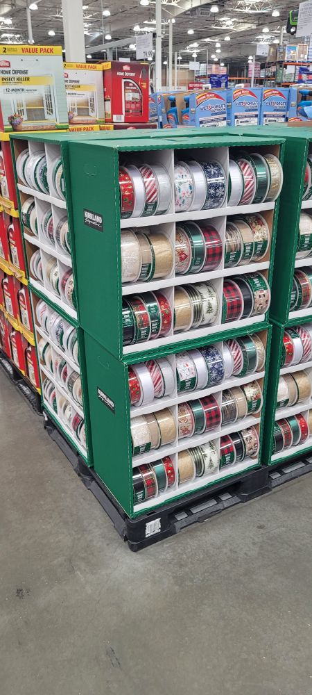 Large Christmas Ribbon sales display 