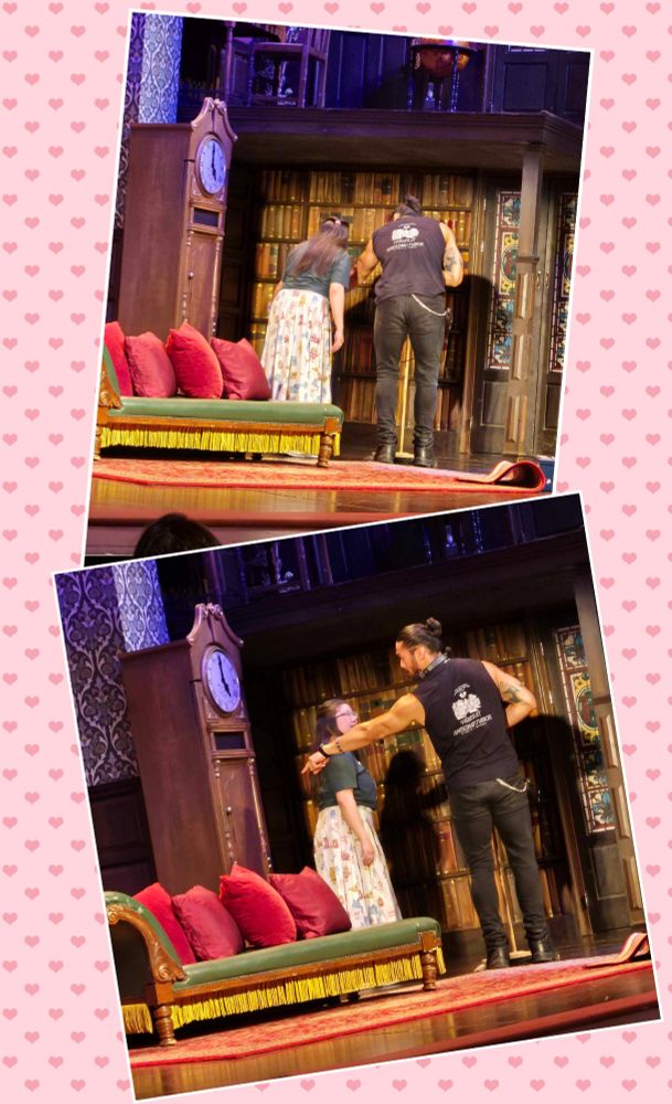 Trevor wanted me to sweep the stage