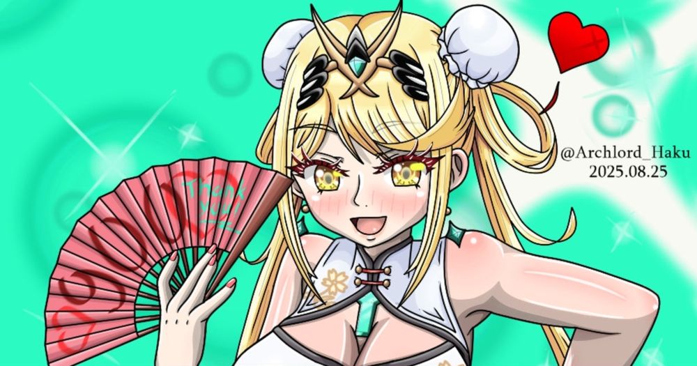 Mythra in a Cheongsam^^I drew this special Mythra to celebrate that I have reached 900 followers her