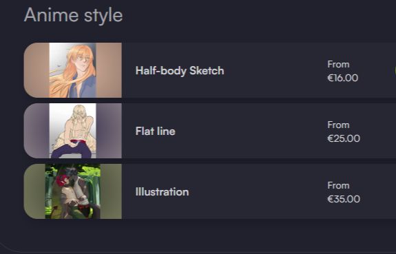 Commissions anime on VGen