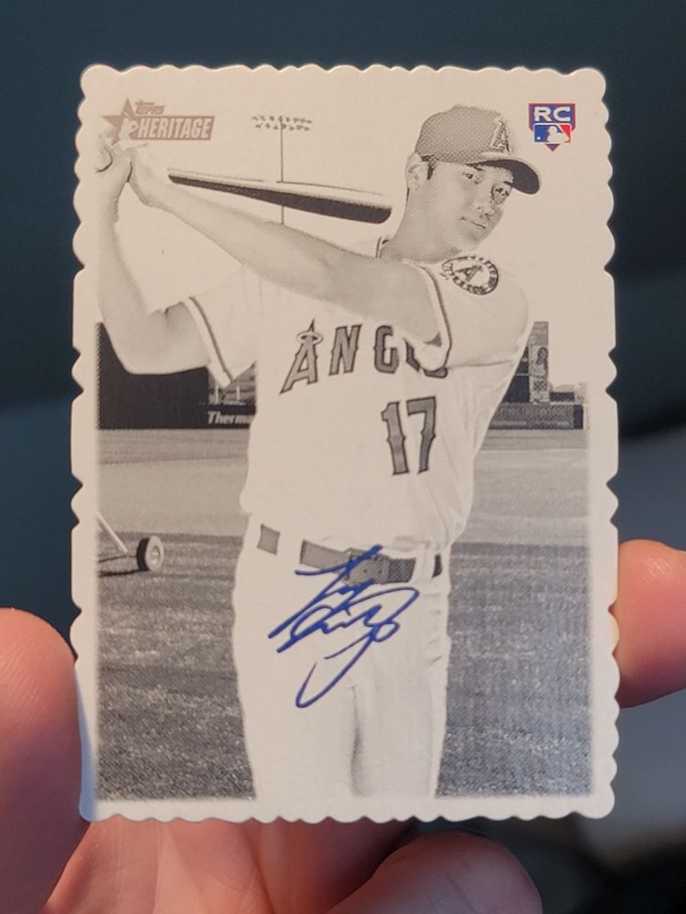 2018 Topps Heritage High Number '69 Topps Deckle Edge #1 Shohei Ohtani