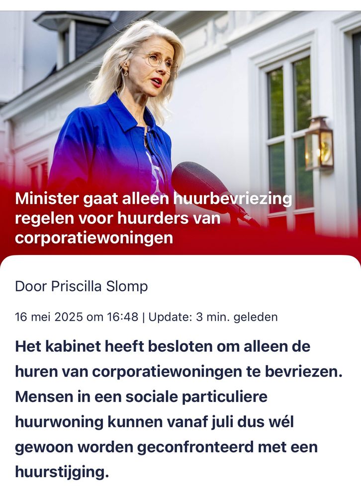 Screenshot van https://www.nu.nl/politiek/6355941/minister-gaat-alleen-huurbevriezing-regelen-voor-huurders-van-corporatiewoningen.html