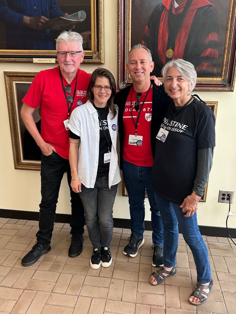 Picture of some of 6741's leadership team spoke at @aaupnational & @aftunion's Summer Institute at Morehouse College in Atlanta this past weekend. 