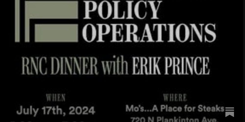 BREAKING: Trump Insider Erik Prince is Being Investigated by the FBI for Illegal Arms Sales, Money Laundering, and Contacts with Foreign Military and Intelligence Agencies, Sources Say