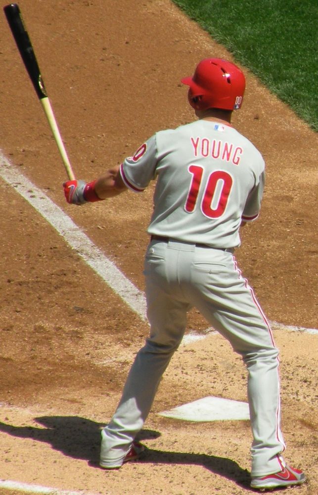 Phillies legend Michael Young, who had a brief stint with the Rangers