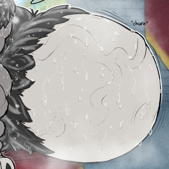 Your king and your god, Zayik's veiny balls. Coated and dripping with sweat and steaming with musk. They are churning waiting for someone to please them~