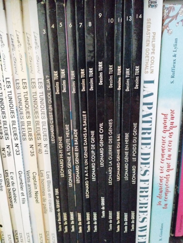 Petite série de la BD "Léonard" - petite pépite de BD pour enfants.