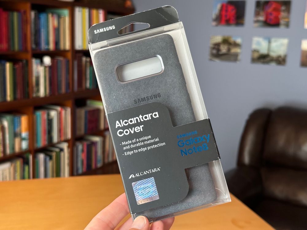 Samsung’s Alcantara case for the Galaxy Note 8