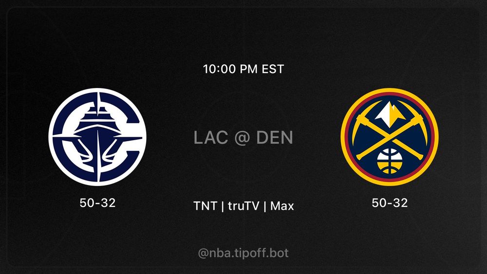 LA Clippers at Denver Nuggets on 4/21 - 10:00 PM EDT