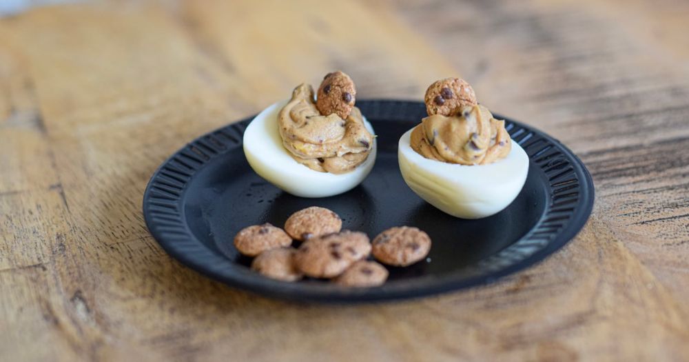 Deviled egg ‘flights’, including Chocolate Chip Cookie Dough flavor, will be available at the Ohio State Fair