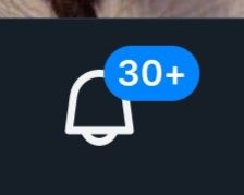 Screenshot of 30 plus bluesky notifications