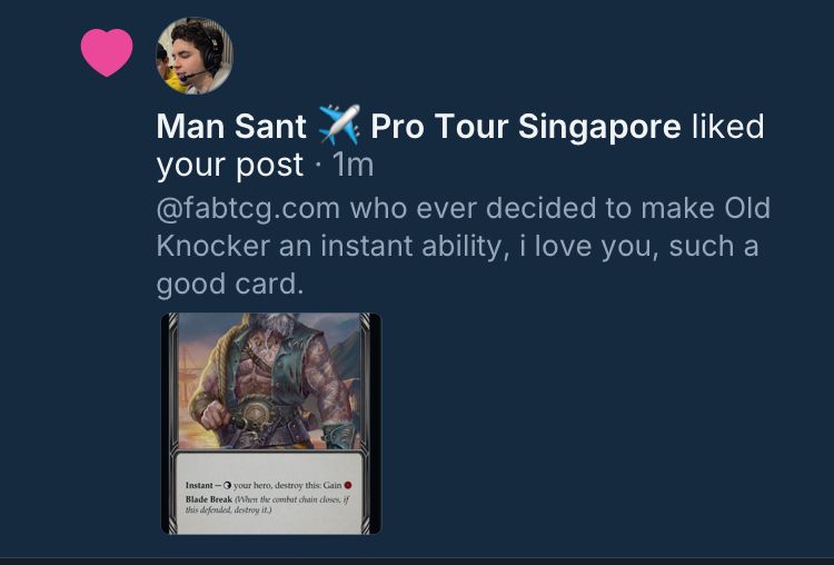 Man Sant was my first non-bot like⚡️