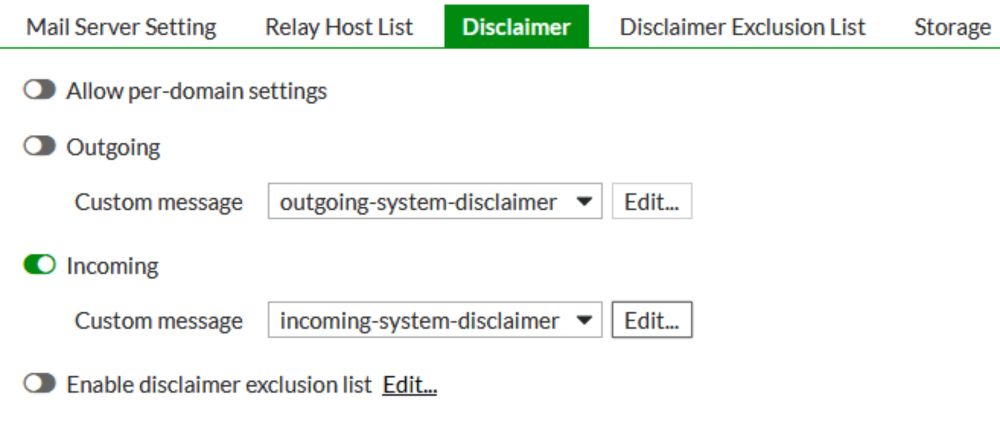 How to fix email not added disclaimer even though disclaimer insertion has been select 'All message' - PUPUWEB