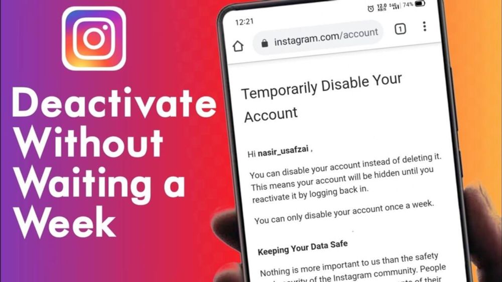 How to Deactivate Your Instagram Account Instantly Bypass the One-Week Waiting - PUPUWEB