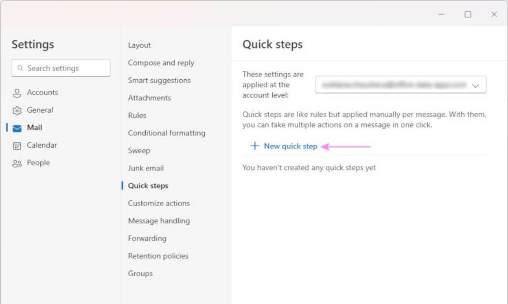 How to create quick step in new Outlook app and Outlook online? - PUPUWEB