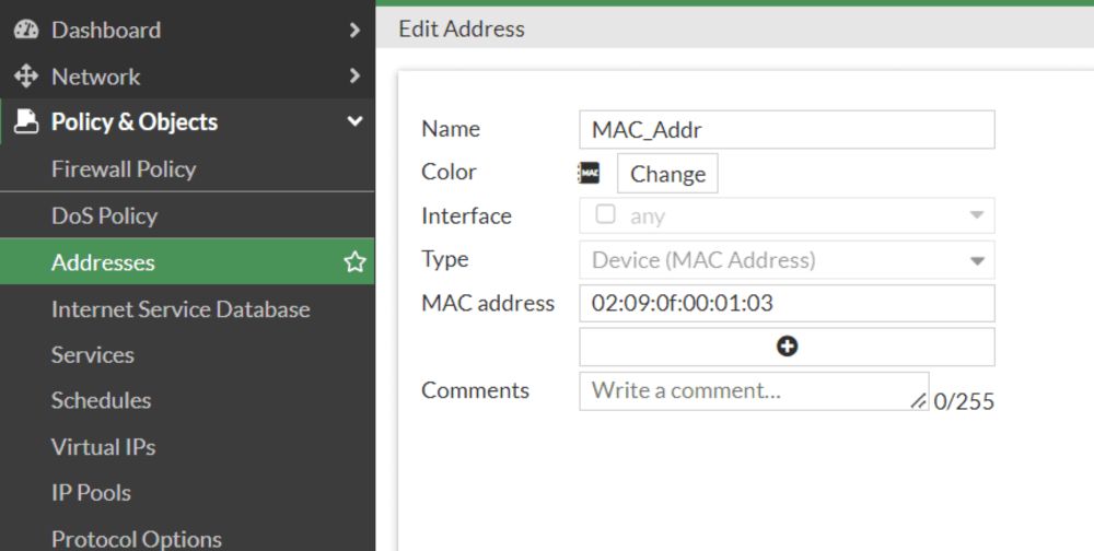 How to limit the internet bandwidth for specific users based on their device's MAC address on FortiGate - PUPUWEB