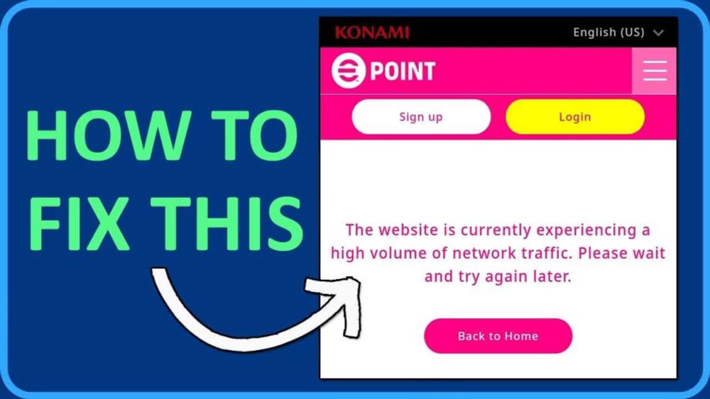 How can I solve “The website is currently experiencing a high volume of network traffic” in eFootball? - PUPUWEB