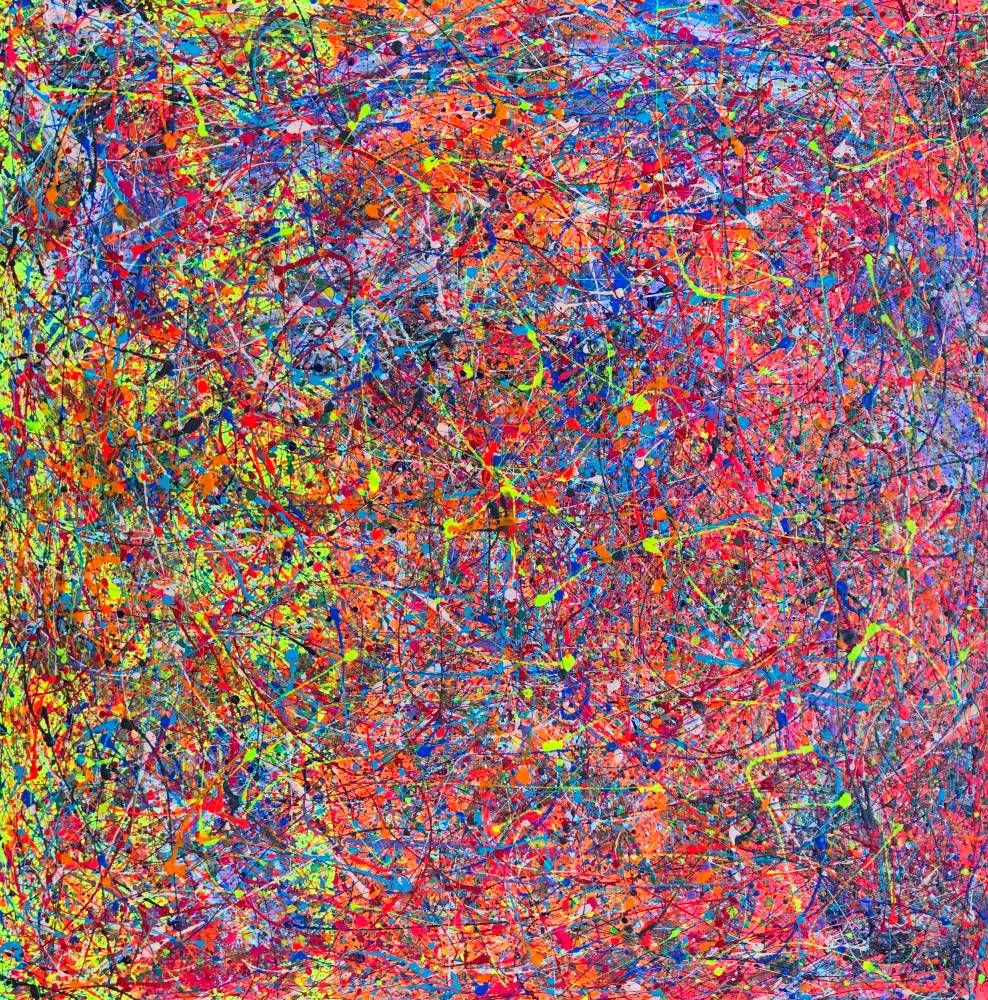 SpunkArt original splatter painting 

Mozart Symphony