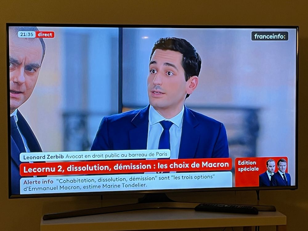 Screenshot von France Info.