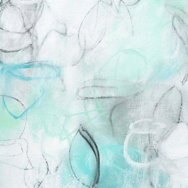 Detail image of "Float No.11" an original 18x24 in. / 45.7x61 cm. work on 400gsm archival paper. Closeups like this are nice for you to see because it shows some of the processes that goes into the technical aspect of creating the work. In this particular image, you can see the thick application of titanium white in the upper portion of the image, and overlay of bright turquoise blue linework and small patches of feathery spots where I have gone back into the work to soften transitions.💚 https://linktr.ee/sararichardsonartist

#artcollection #art #fineart #fineartcurator #artcollector #sararichardson #artcuration 