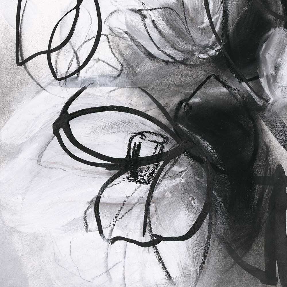 Sara Richardson contemporary artist charcoal work on paper original abstract botanical art inspired by the moon, nature and moonlight gardens.