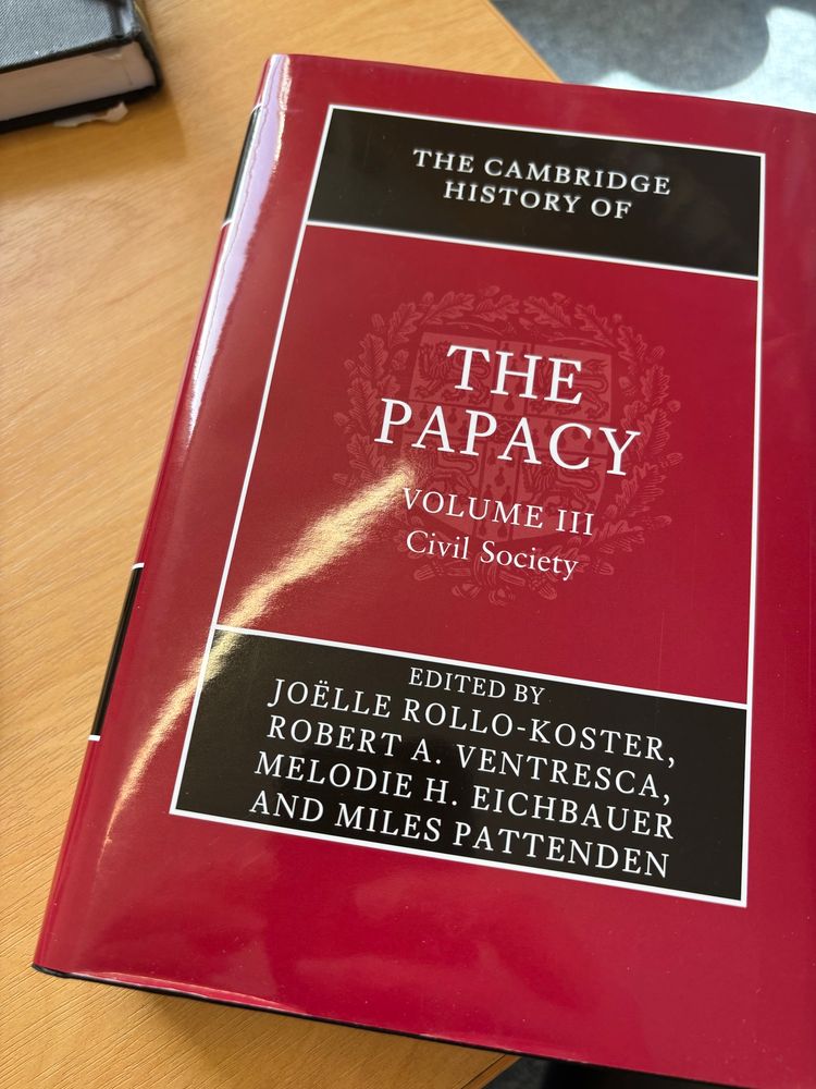 Cover of volume 3 of the Cambridge History of the Papacy