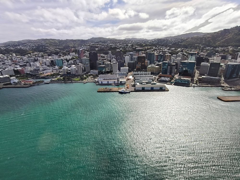 Wellington cityscape from over the harbour