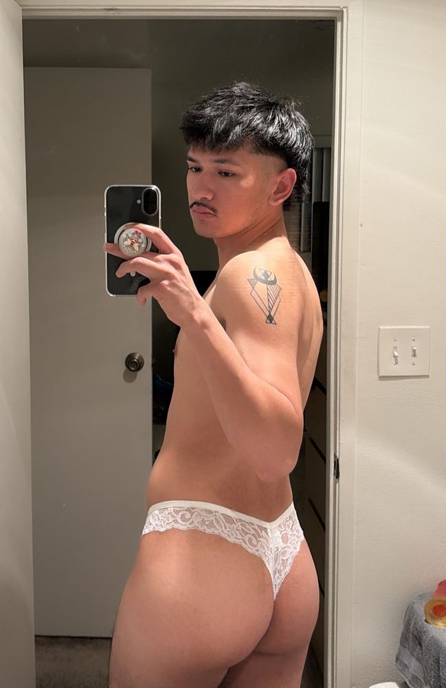 Justa in a Lacey thong 