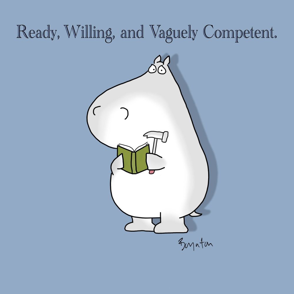 Ready, willing, and vaguely competent.