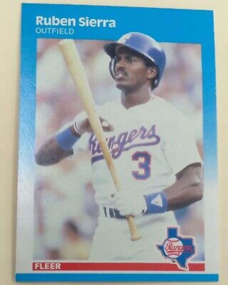 1987 Fleer Baseball #138 Ruben Sierra RC VERY GOOD/EXCELLENT Rookie Card  | eBay