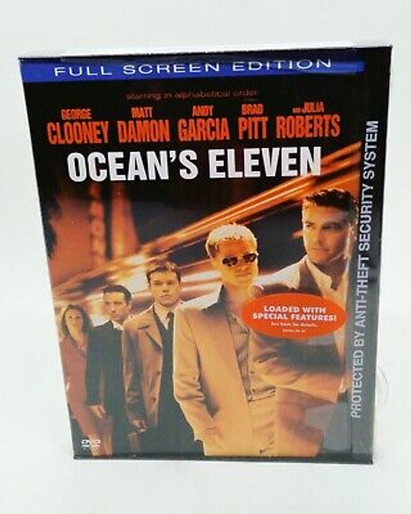 Ocean's Eleven (DVD, 2001, Full Screen) New & Sealed! Brad Pitt George Clooney 85392218523 | eBay