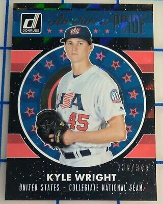 2017 Donruss American Pride Silver #AP24 Kyle Wright 238/249 EXCELLENT/NEAR MINT  | eBay