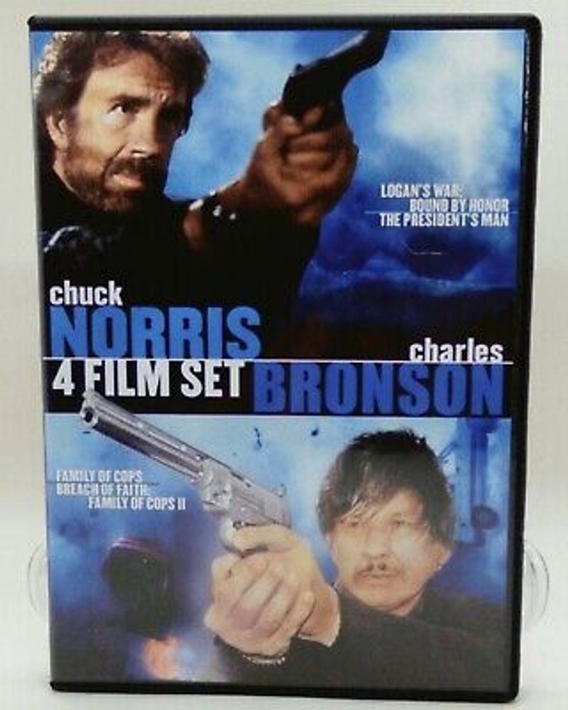 Chuck Norris Charles Bronson 4 Film Set (DVD, var, Full Screen) Family of Cops 96009908591 | eBay