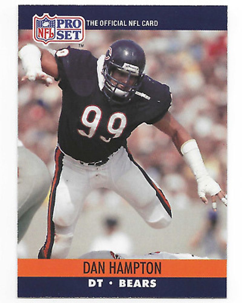 1990 Pro Set Football #449 Dan Hampton (DT on Back) EXCELLENT/NEAR MINT DT Bears  | eBay