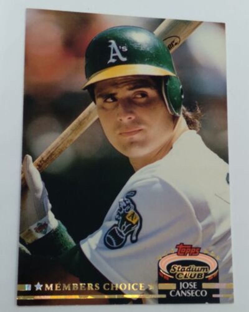 1992 Topps Stadium Club #370 Jose Canseco Members Choice UER EXCELLENT 370c "E"  | eBay